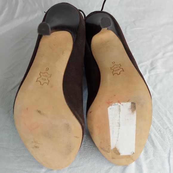 Dolce Vita Brown Suede Leather Heeled Boots - Picture 7 of 15